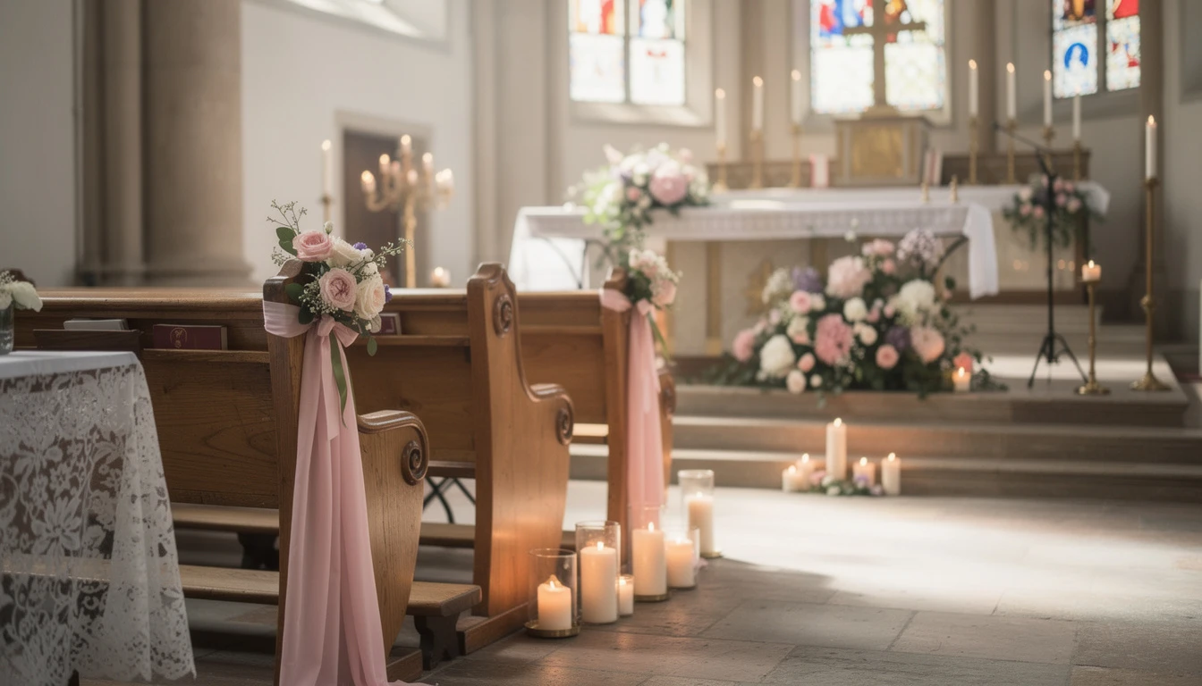 Décoration mariage église : sublimer votre cérémonie entre tradition et créativité
