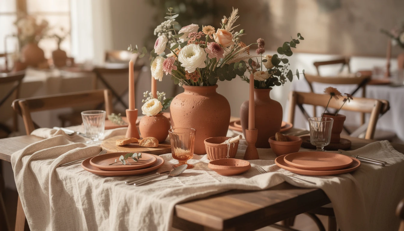 Décoration mariage terracotta : idées et inspirations pour un univers chaleureux
